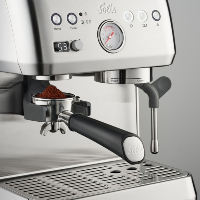 Solis Crema Bar – Machine à espresso avec moulin à café intégré