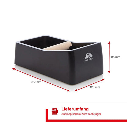 Solis Ausklopfschale mit Abmessungen 227 × 120 × 85 mm dargestellt.