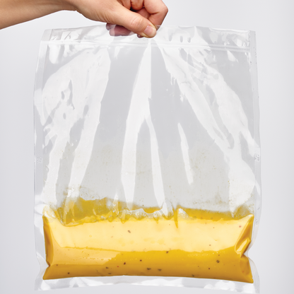 Vakuumbeutel mit Fleisch und Flüssigkeit für Solis Chamber Vac Pro