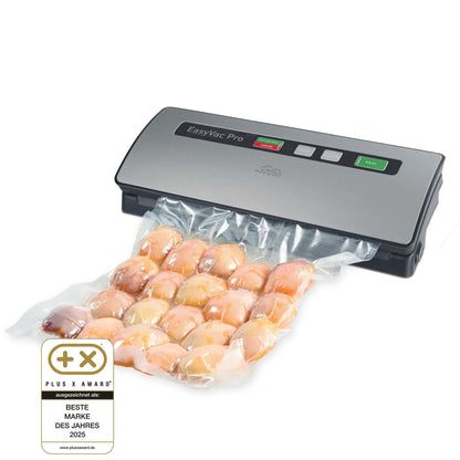 Solis EasyVac Pro Silber beim Versiegeln von Lebensmitteln, Plus X Award Beste Marke des Jahres 2025