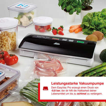 Leistungsstarke Vakuumpumpe des Solis EasyVac Pro mit -0,8 bar Druck