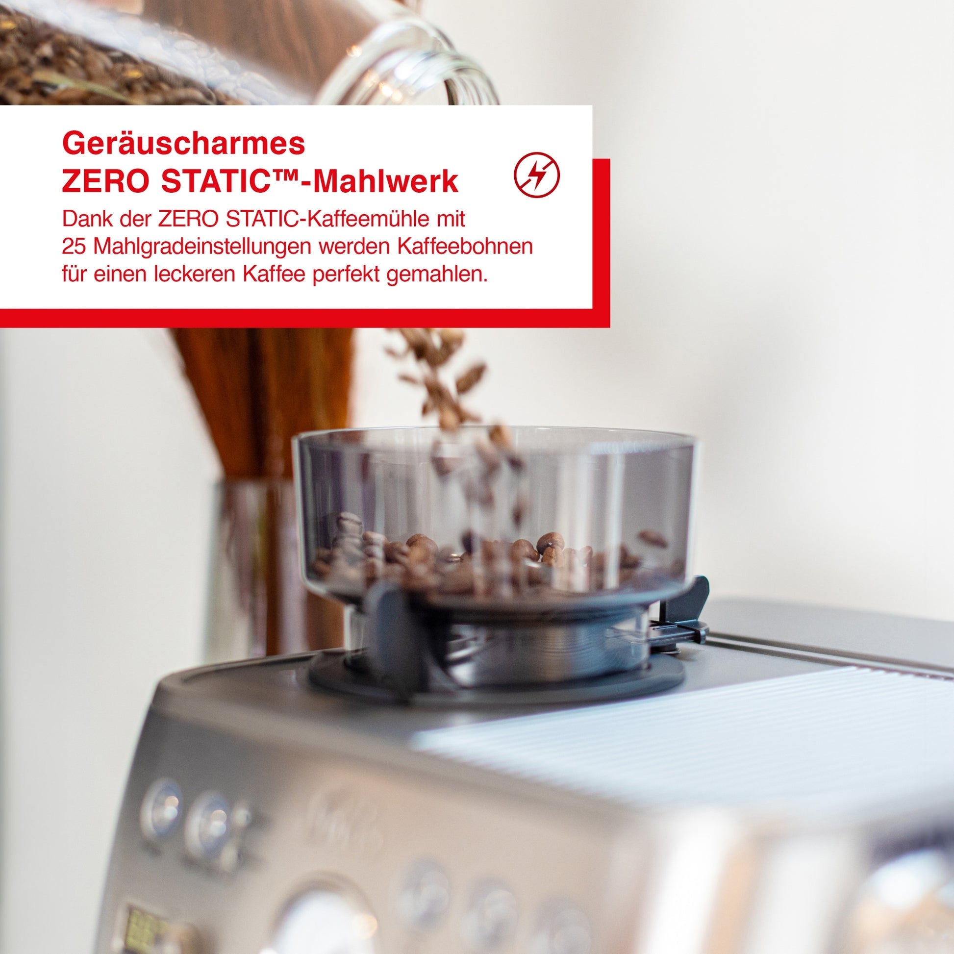 Solis Grind & Infuse Perfetta Espressomaschine mit ZERO STATIC™ Kaffeemühle – 25 Mahlgradeinstellungen für perfekten Kaffeegenuss