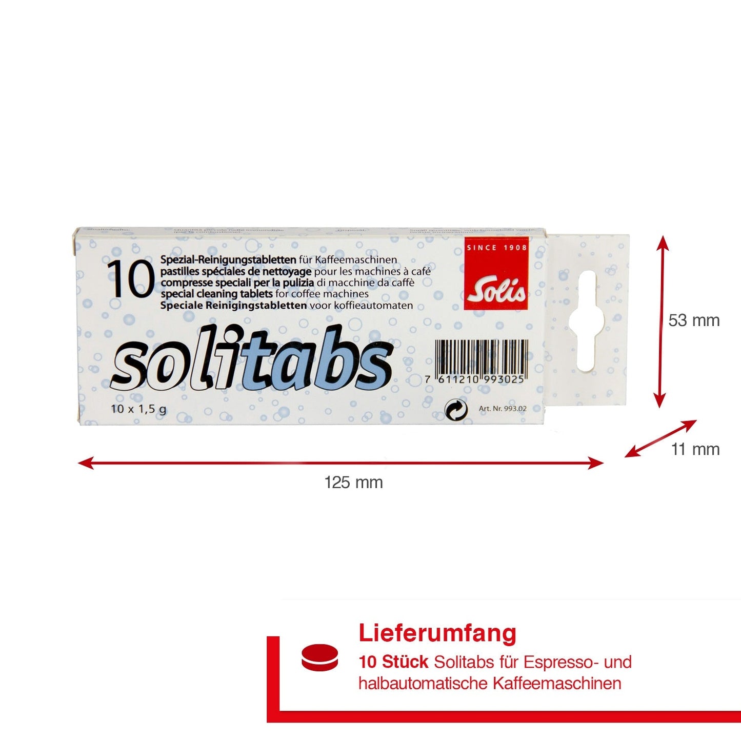 Solis Solitabs - 10 Reinigungstabletten