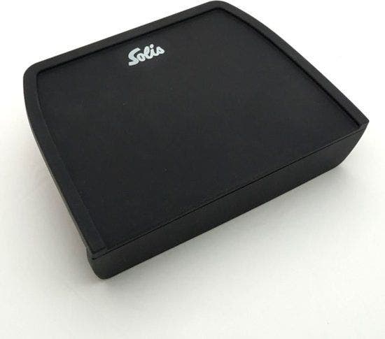 Solis Tampingmatte in Schwarz auf weißem Hintergrund