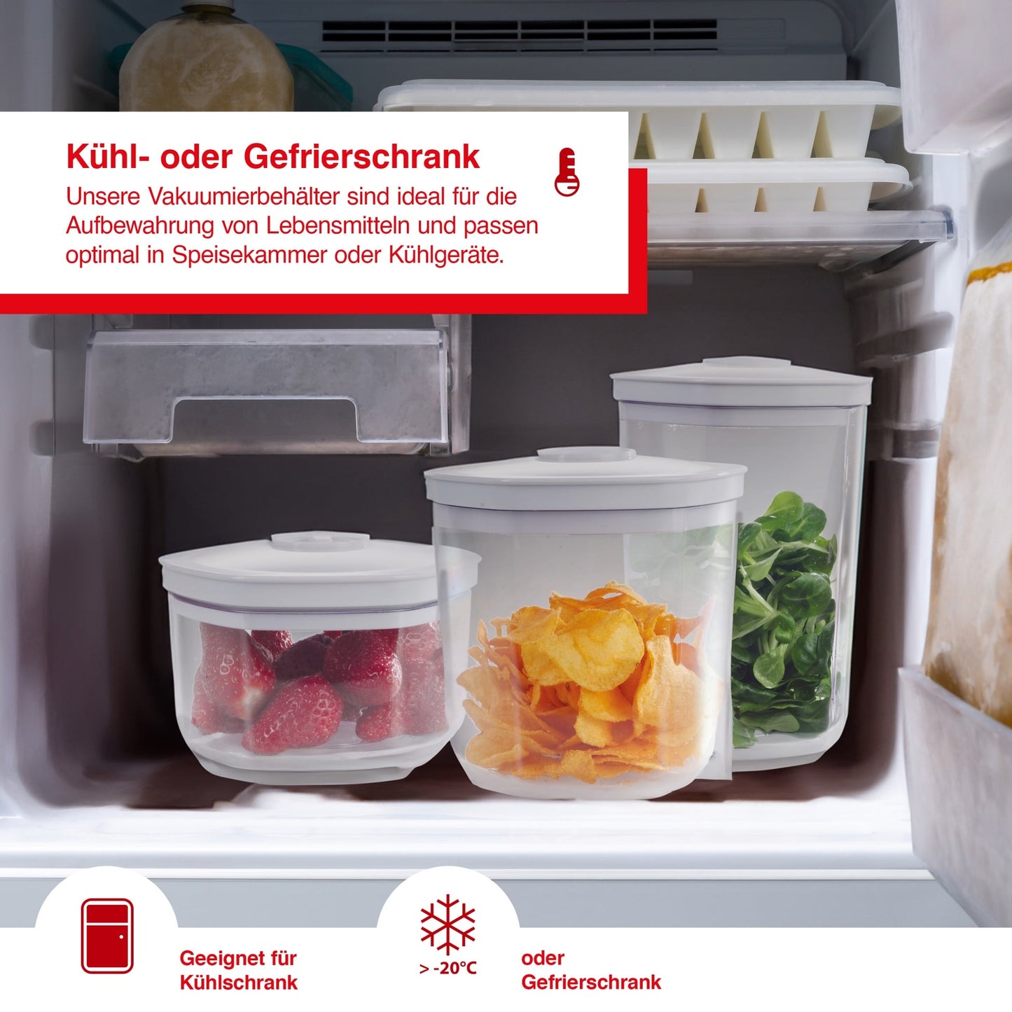 Solis Vakuumbehälter 3er-Set (700ml, 1.400ml & 2.000ml)